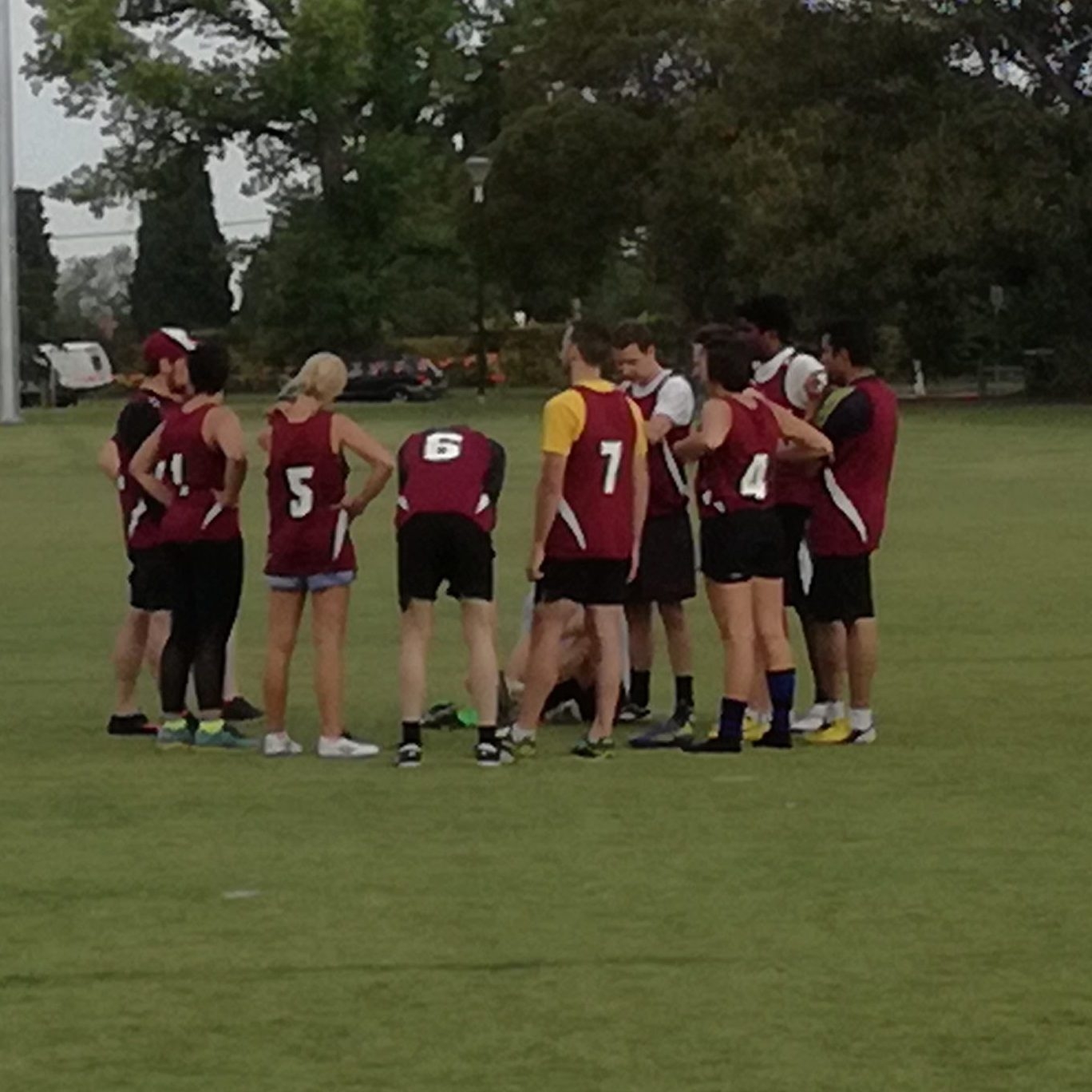 Heidelberg Dissenters huddle week 9 2016-17